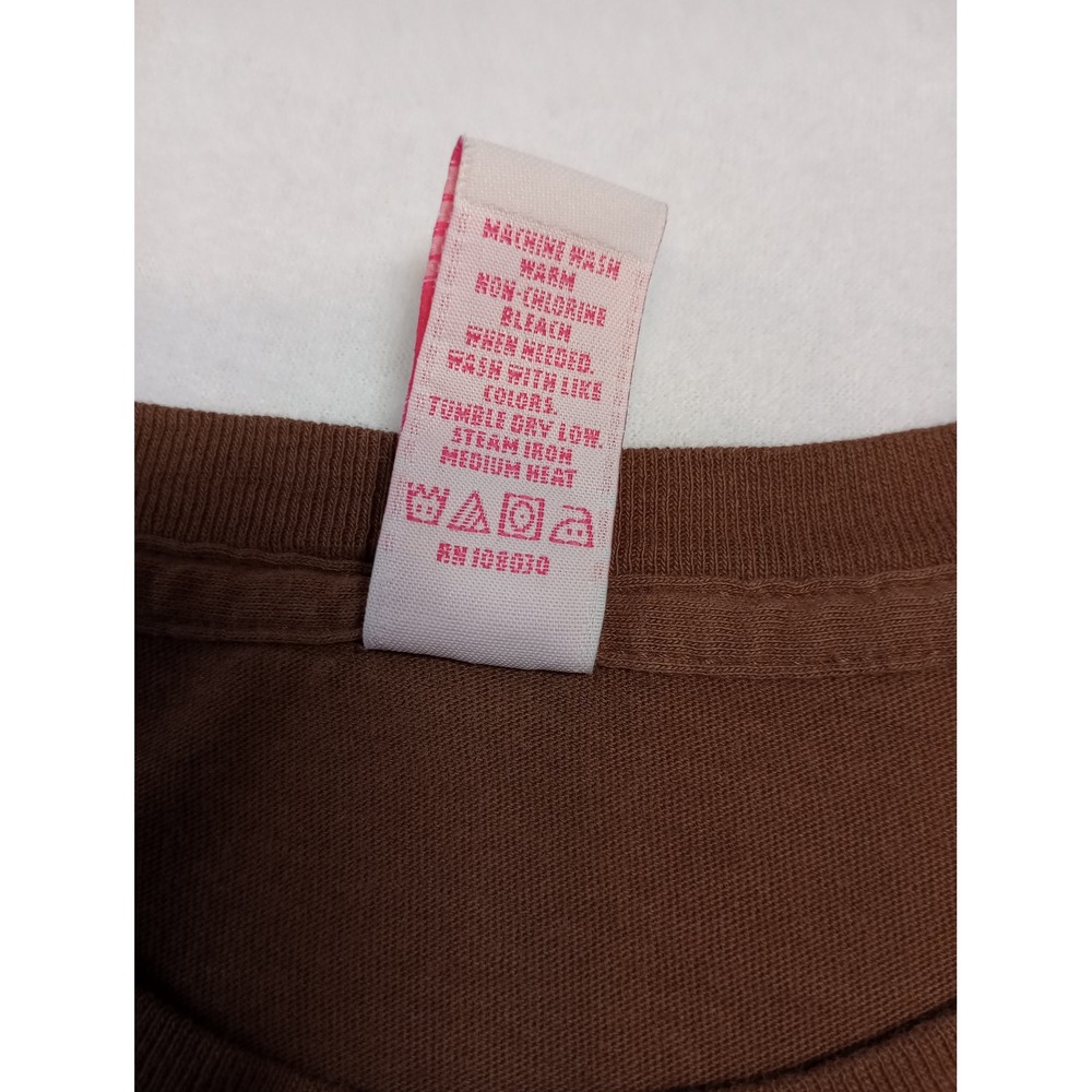 Vintage 90s HYP Spiral Tag Shirt Savannah Brown Short Sleeve Size‎ Small Y2K - Picture 4 of 8